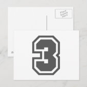 Nummer 3 briefkaart (Voorkant / Achterkant)