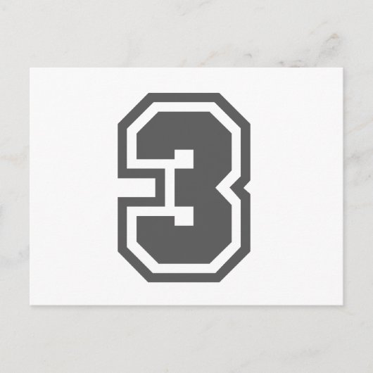 Nummer 3 briefkaart (Voorkant)