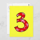 Nummer 3 briefkaart (Voorkant / Achterkant)