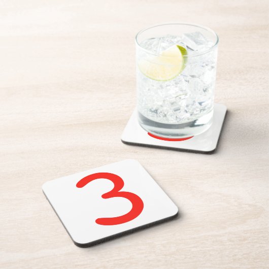 Nummer 3 drankjes onderzetter (Rechterzijde)