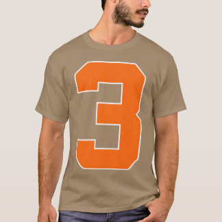 Nummer 3 Sport Oranje vriend T-shirt