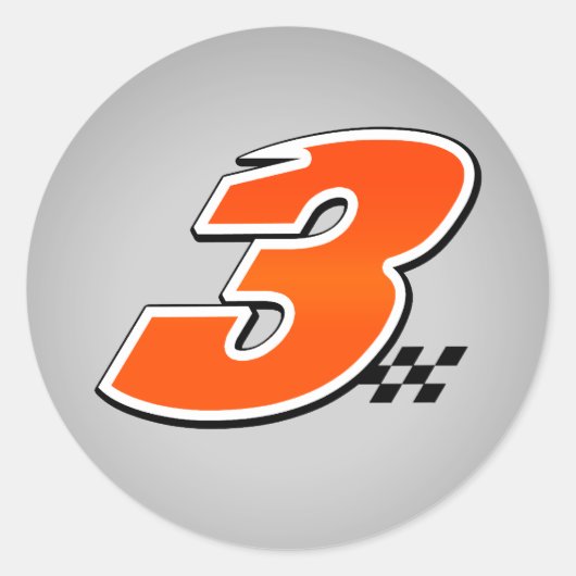 Nummer 3 - Sticker (Voorkant)