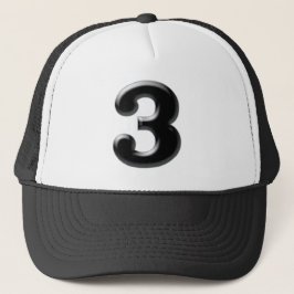 Nummer "3" trucker pet