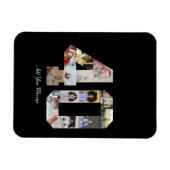 Nummer 40 Fotocollage Magneet (Horizontaal)