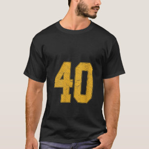 Nummer 40 Genummerd Uniform Sportteam Jersey 40e T-shirt