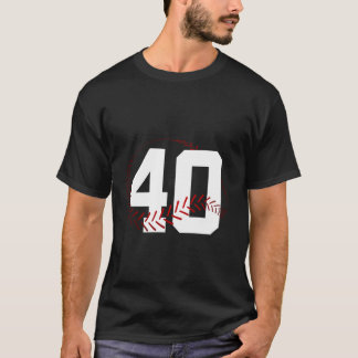 NUMMER 40 JAAR HONKBAL 40E VERJAARDAG T-SHIRT