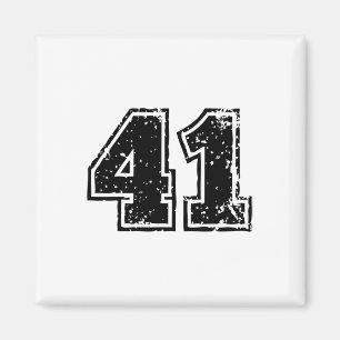 Nummer # 41 Eenenveertig Voetbal Verkoop Sketll Te Magneet