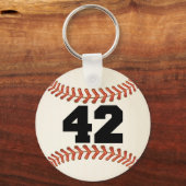 Nummer 42 Baseball Sleutelhanger (Voorkant)