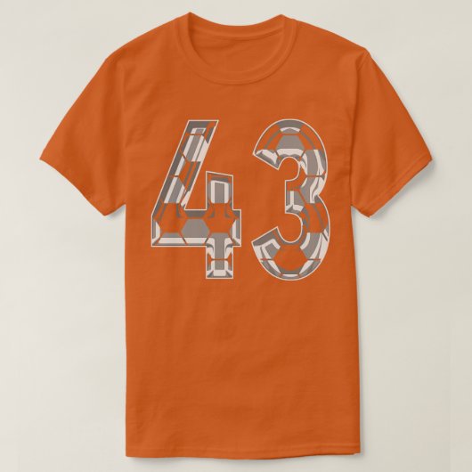 Nummer 43 Jersey 43 Moeder Speler Fan T-shirt (Design voorkant)
