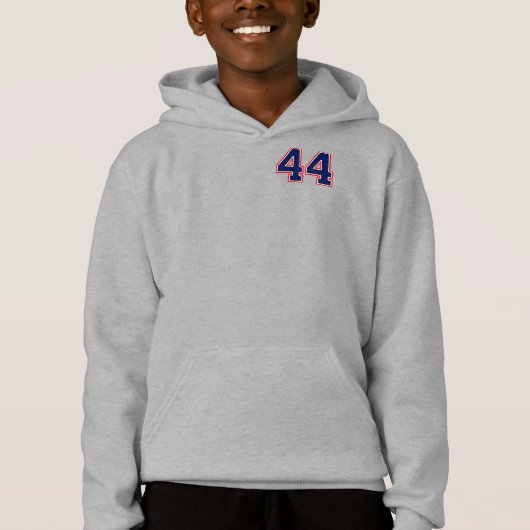 Nummer 44 44 Sport Jersey Hoodie (Voorkant)
