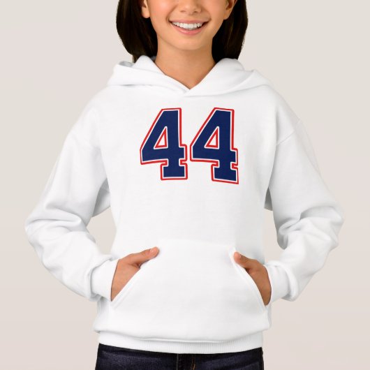 Nummer 44 44 Sport Jersey Hoodie (Voorkant)