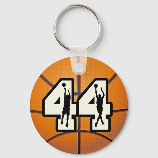 Nummer 44 Basketbal Sleutelhanger (Voorkant)
