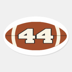 Nummer 44 Football Sticker