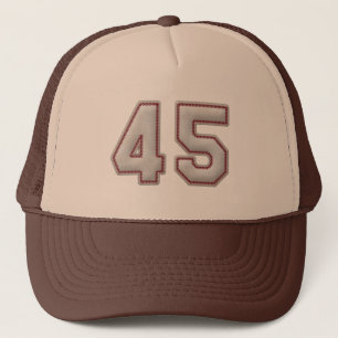 Nummer 45 met Cool Baseball Stitches Kijk Trucker Pet