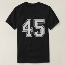 Nummer 45 Varsity Sportteam Jersey 45e verjaardag