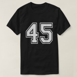 Nummer 45 Varsity Sportteam Jersey 45e verjaardag T-shirt