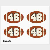 Nummer 46 Football Sticker (Vel)