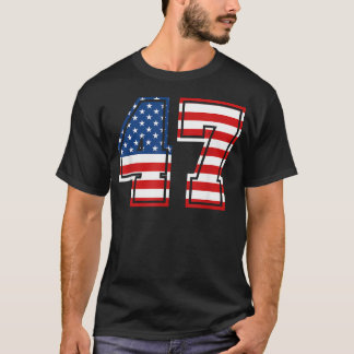 Nummer 47 47 Verjaardag Varsity Sportteam Uniform T-shirt
