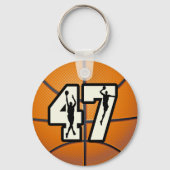 Nummer 47 Basketball Sleutelhanger (Voorkant)