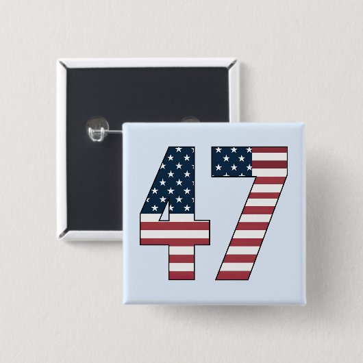 Nummer 47 Button (Voorkant /achterkant)
