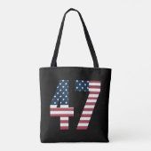 Nummer 47 Canvas tas (Achterkant)