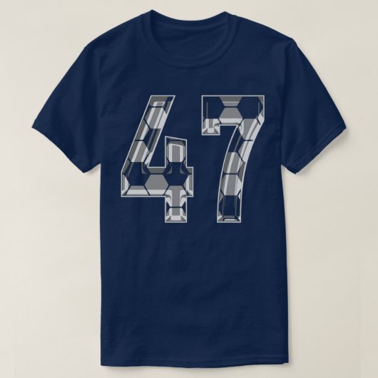 Nummer 47 Jersey 47 Moeder Speler Fan T-shirt (Design voorkant)