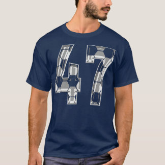 Nummer 47 Jersey 47 Moeder Speler Fan T-shirt