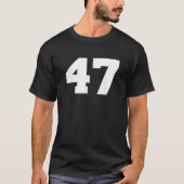 Nummer 47 Sport Jersey Speler 47 Fan FRONT Print T-shirt (Voorkant)
