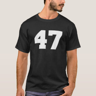 Nummer 47 Sport Jersey Speler 47 Fan FRONT Print T-shirt