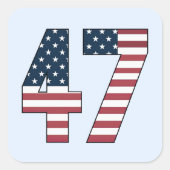 Nummer 47 Sticker set (Voorkant)