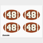 Nummer 48 Football Sticker (Vel)