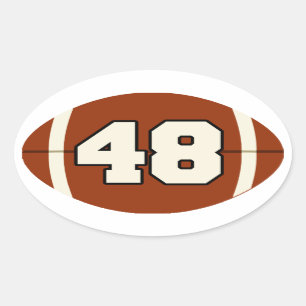 Nummer 48 Football sticker