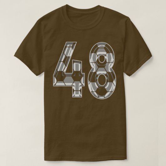 Nummer 48 Jersey 48 Moeder Speler Fan T-shirt (Design voorkant)