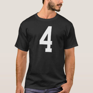 Nummer 4 Back Design Voetbal Training T-shirt