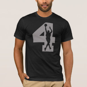 Nummer 4 Basketball Player T-shirt