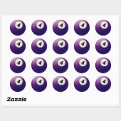 NUMMER 4 BILLIARTS BALL RONDE STICKER (Vel)