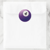 NUMMER 4 BILLIARTS BALL RONDE STICKER (Tas)