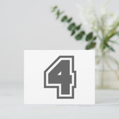 Nummer 4 briefkaart (Staand voorkant)