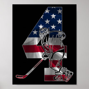 Nummer 4 Jaar IJshockey 4e Verjaardag (1) Poster