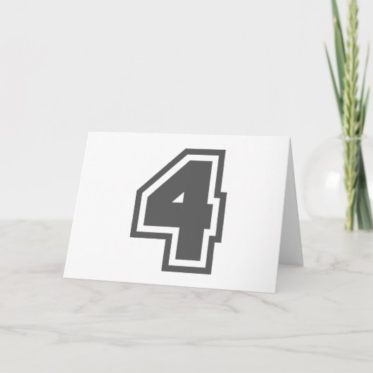 Nummer 4 kaart (Voorkant)