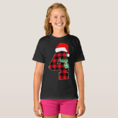 Nummer 4 Kerstthema 4e dag 4 jaar oud T-shirt (Voorkant volledig)
