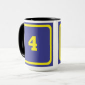 Nummer 4 mok (Voorkant links)