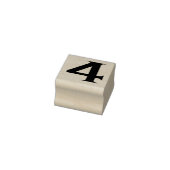 Nummer 4 Rubber Art Stempel (Stempel)