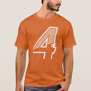 Nummer 4 sport jersey 4e verjaardag jongen t-shirt