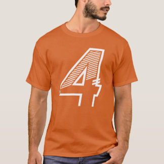 Nummer 4 sport jersey 4e verjaardag jongen t-shirt