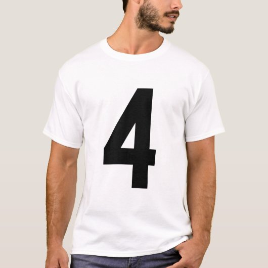 NUMMER 4 T-SHIRT (Voorkant)