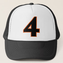 Nummer "4" trucker pet