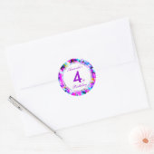 Nummer 4 - Verjaardagsronde Sticker (Envelop)