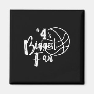 Nummer 4's grootste fan Bysketbyll-speler Mom Dad Magneet