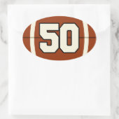 Nummer 50 Football Sticker (Tas)
